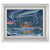 The Aurora Borealis Chinese Cross Stitch Patterns kits Counted Printed Canvas DMC Embroidery Set DIY Kit Dimensions Cross-stitch 1