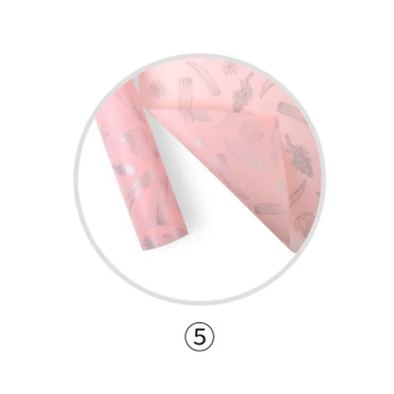 MiHuaGe 20Pcs Wrapping Paper Party Festival Wedding Gift Wrapping Paper 60x60cm Rose Fruit Print Flower Decor Packaging Paper - Цвет: Pink