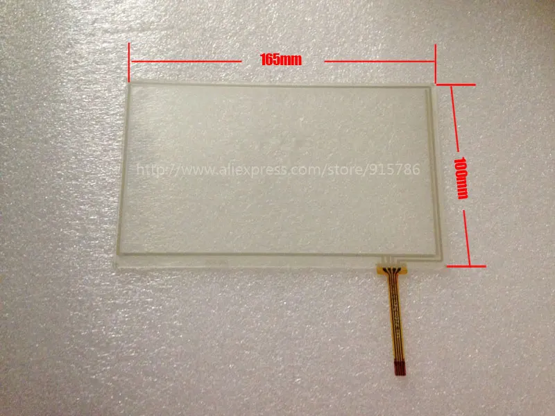 7 Дюймов 165*100 gps сенсорный экран/с резистивным сенсорным экраном с украшением сбоку/7 дюймов резистивный сенсорный экран