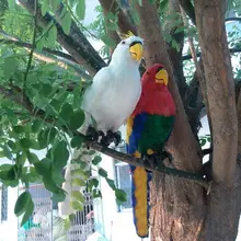 Имитация попугая игрушка/Попугай ремесло, спасательный размер и vivid, идеальное домашнее украшение или садовый декор 15*12*45 см