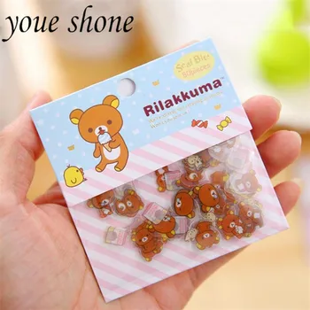 

80PCS=1packet Animal Modeling Transparent PVC Scrapbooking Cartoon Stickers DIY Diary Stickers Decorative Material