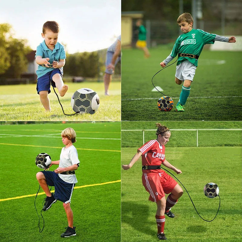 Футбол кик-тренажер футбол Solo мастерство комплект для тренировки управление навыки регулируемый пояс для детей взрослых Спорт фитнес