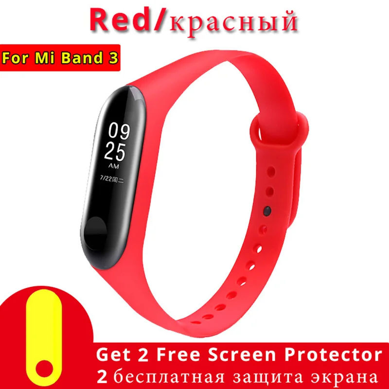 Mi Band 3 4 ремешок на запястье для Xiaomi mi аксессуары красочный Pulsera Correa сменный