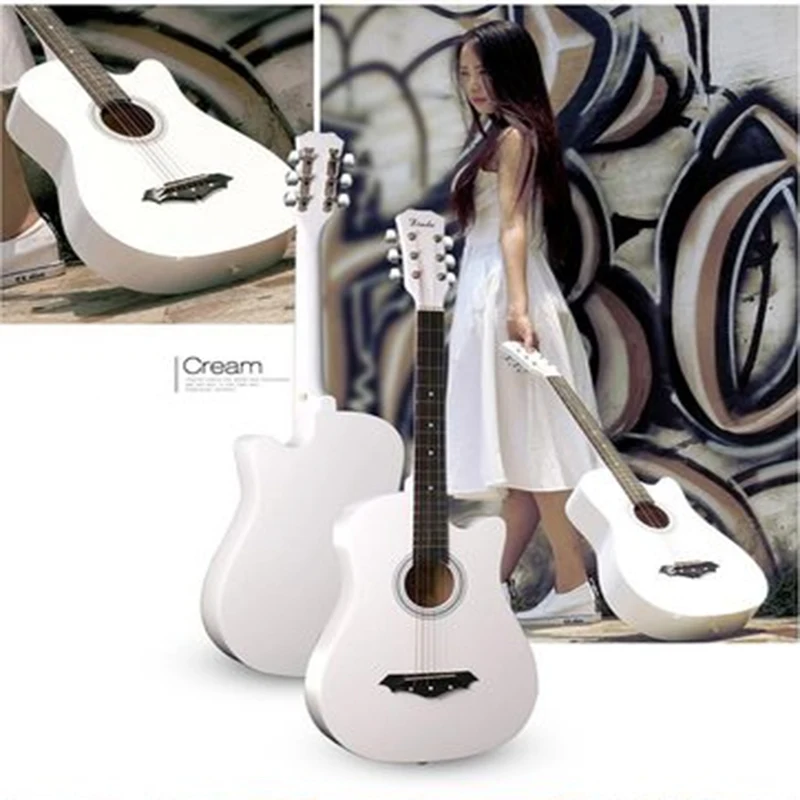 

Semiclosed knob guitar linden wood material six strings free shipping