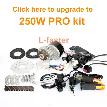 Perfect New Arrival 250W Electric Conversion Kit For Common Bike Left Chain Drive Customized For Electric Geared Bicycle Derailleur 5