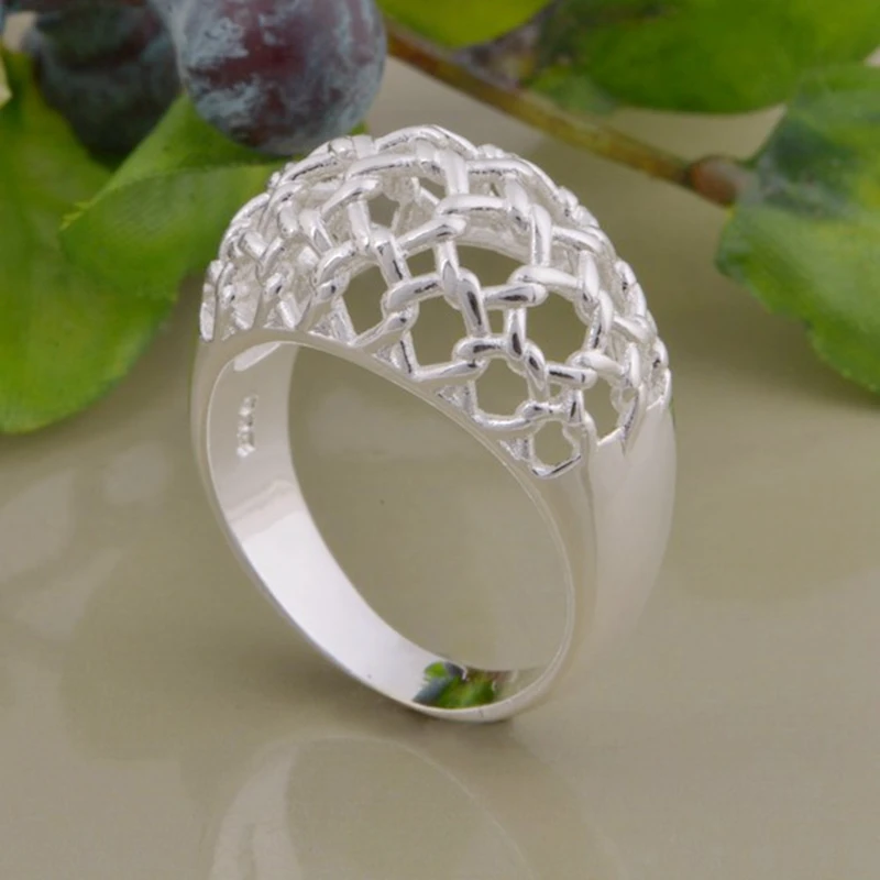 Модное женское и мужское кольцо с серебряным покрытием AQHSSCJH ITMVLXRL|womens ring finger|women