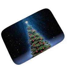 Christmas Night Indoor Absorbs Dirt Doormat Non Slip Door Mat for Front Door Inside Floor Entrance Rug 40*60cm,50*80cm,60*90cm