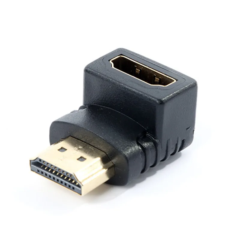 DZLST 90 градусов угол HDMI к HDMI мужчин и женщин Переходный кабель конвертер удлинитель для 1080P HDTV для Hdmi адаптер