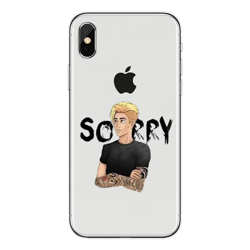 Fashion JUSTIN BIEBER Sorry Love Yourself silicone soft TPU Phone Cover Case For iPhone 4 5 SE 6 Plus 7 8 Plus X Fundas Coque