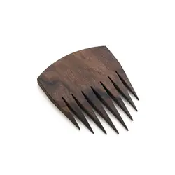 FH-20211 индивидуальный логотип гребень пустой черный орехового дерева гребень для волос бороды гребень