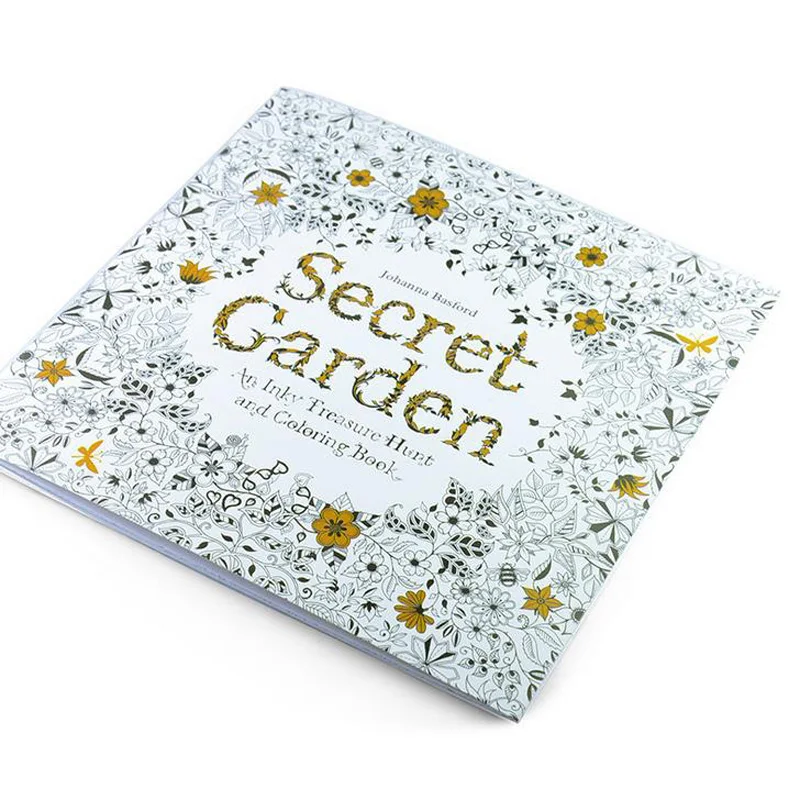 

2016 New arrival Relieve Stress For Adult Painting Drawing Book 24 Pages Secret Garden Kill Time English colouring books