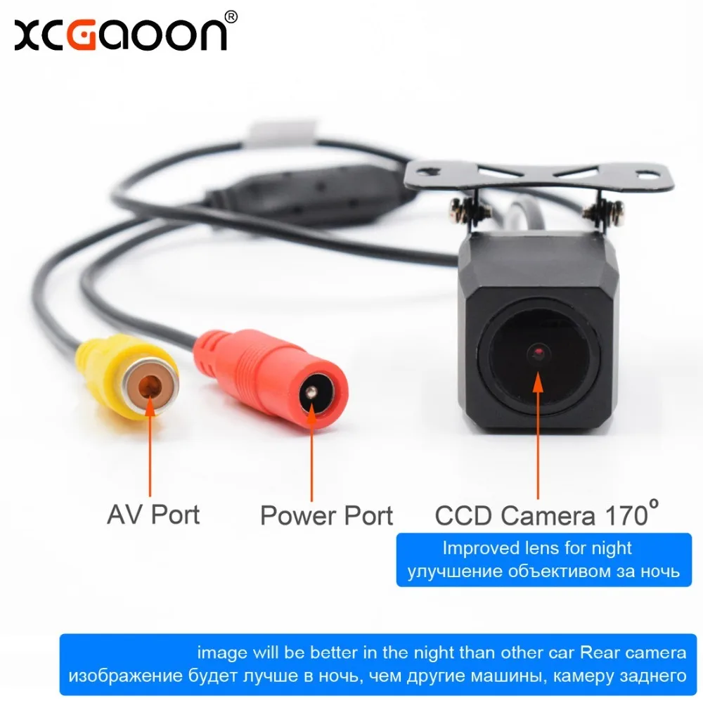 XCGaoon Metal CCD HD Car Rear View Camera Night Version Waterproof Wide Angle Backup Camera Parking Reversing Assistance