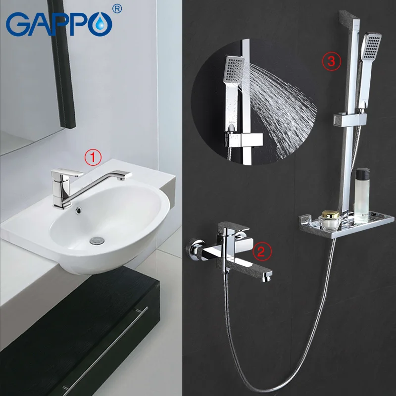 GAPPO Bad kraan badkamer bad mengkraan douche kraan messing bad