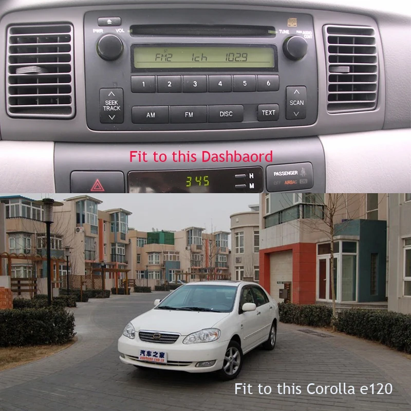 Flash Deal SilverStrong Android9.0 Car 2Din 4G For Toyota Corolla E120 Universal for TOYOTA Auto Radio car player 1