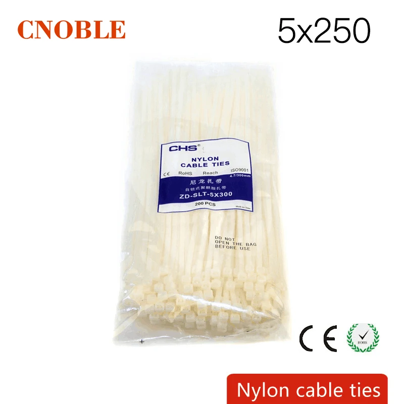 100pcs 5mm*250mm Nylon cable tiescable tiesnylon cable tiesnylon ties