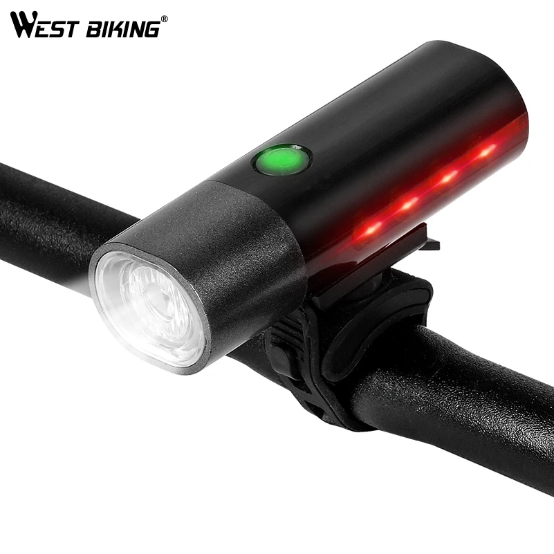 WEST BIKING 4 режима велосипедный светильник USB Перезаряжаемый передний Аксессуары