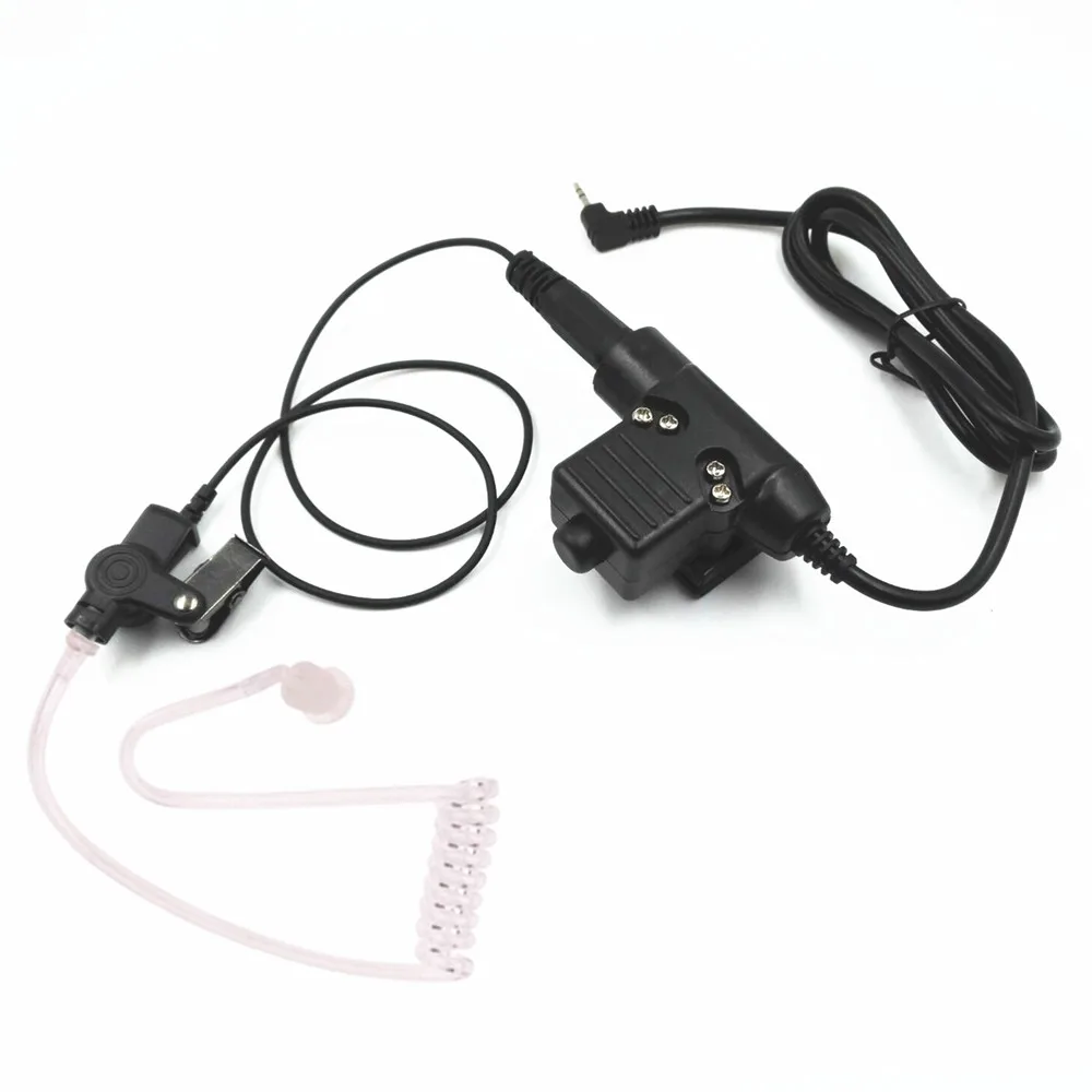 

Covert Acoustic Tube NATO Plug Earpiece headset U94 PTT Mic for Motorola Talkabout Portable Radio TLKR T60 T80 T3 T4 T5 MD200 MB