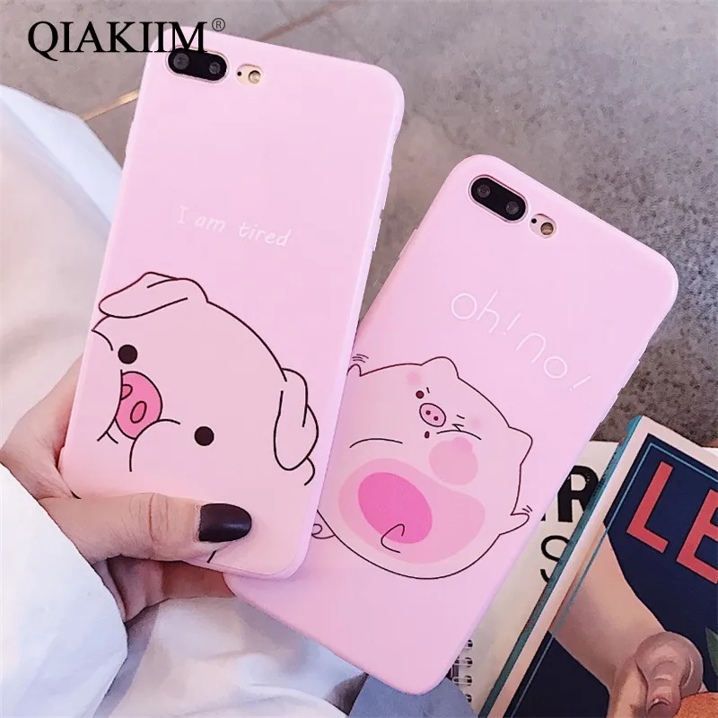 

Cute Cartoon Pig Phone Case For iphone X XS Max XR Case For iphone 6 6s 7 8 plus Cover Fashion Funny Nose TPU Soft Cases Fundas