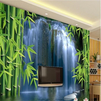 

beibehang Custom photo wallpaper bamboo forest home decoration sofa background wall paper wall 3 d wallpaper 3d on the wall