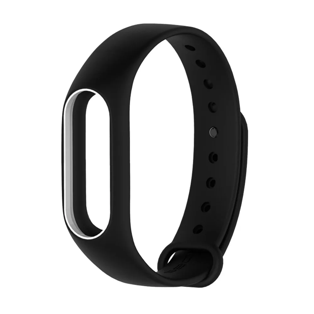 Mi jobs mi band 2 ремешок силиконовый браслет для xiaomi mi band 2 браслет напульсники ремешок на запястье для xiaomi mi Band 2 ремешок - Цвет: Black and White