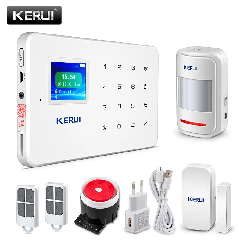 KERUI G18 Wireless Home GSM Security Alarm System DIY Kit APP Control With Auto Dial Motion Detector Sensor Burglar Alarm System