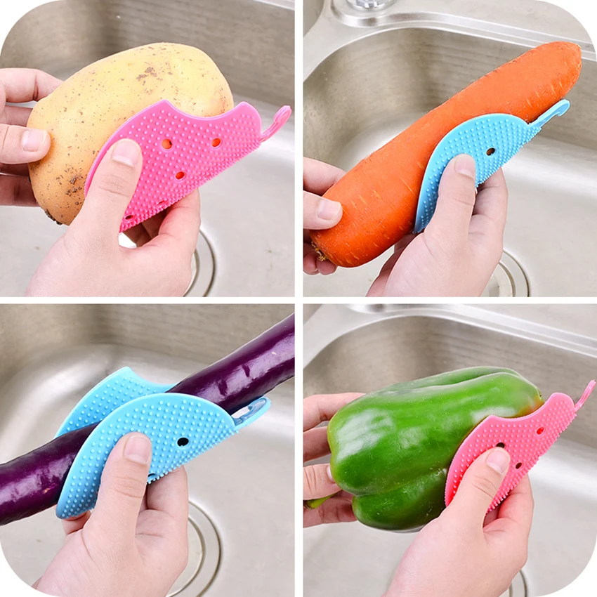 Multi functional Fruit Vegetable Brush Easy Cleaning Brushes Potato