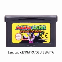 

Mari & Lugi Superstar Saga 32 Bit Video Game Cartridge Console Card EU Version Multi-language