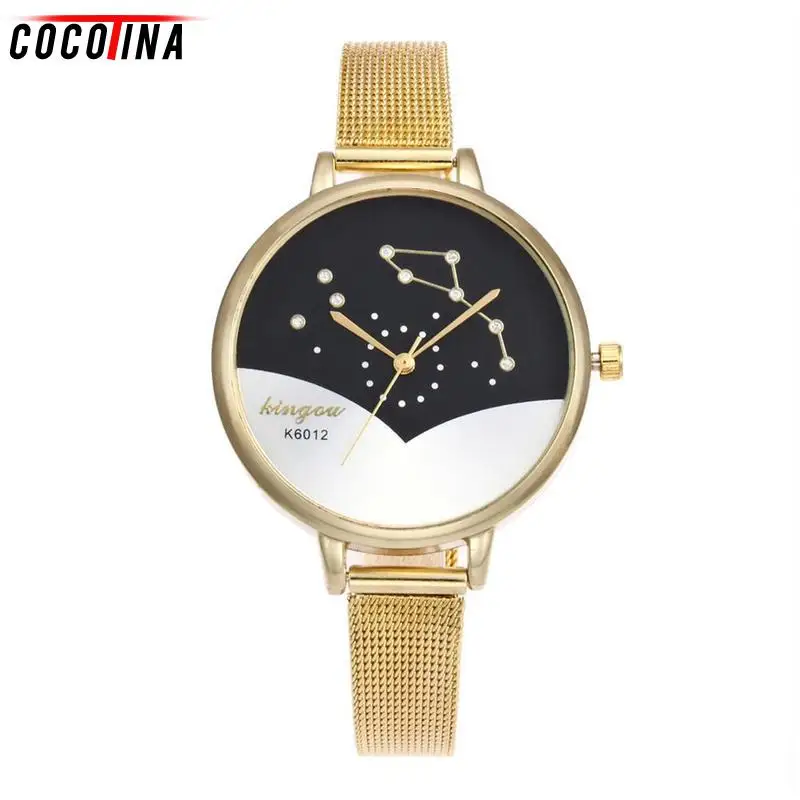 

Cocotina Creative Constellation Watch Men Watches Top Brand Luxury Fashion Business Quartz Watch Men Sport Full Steel Waterproof