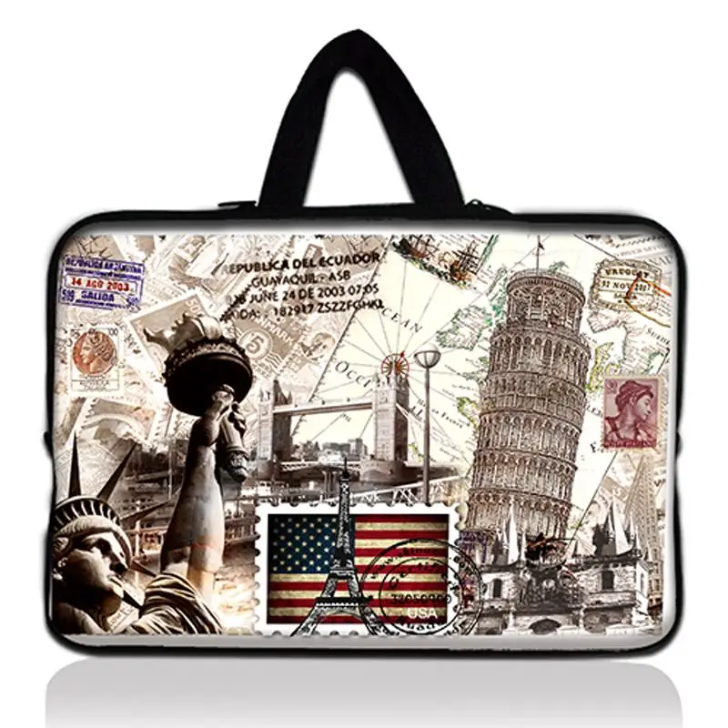 Fashion Castle Stamp Computer Bag For Macbook Pro 17 Case 17 inch