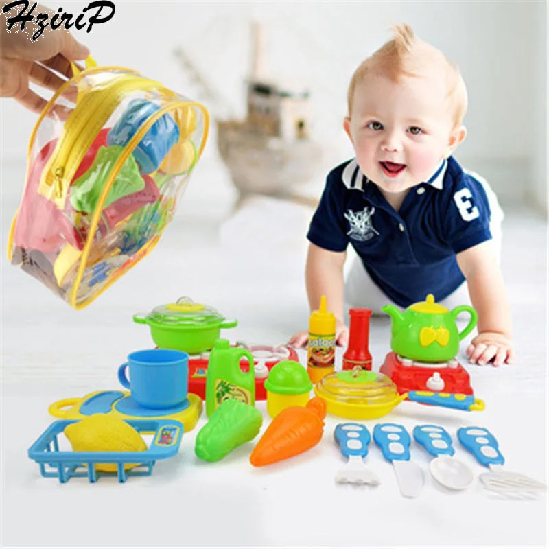 HziriP Plastic New House Play Kitchen Toys Educational Cooking Utensils Toy Baby Simulation