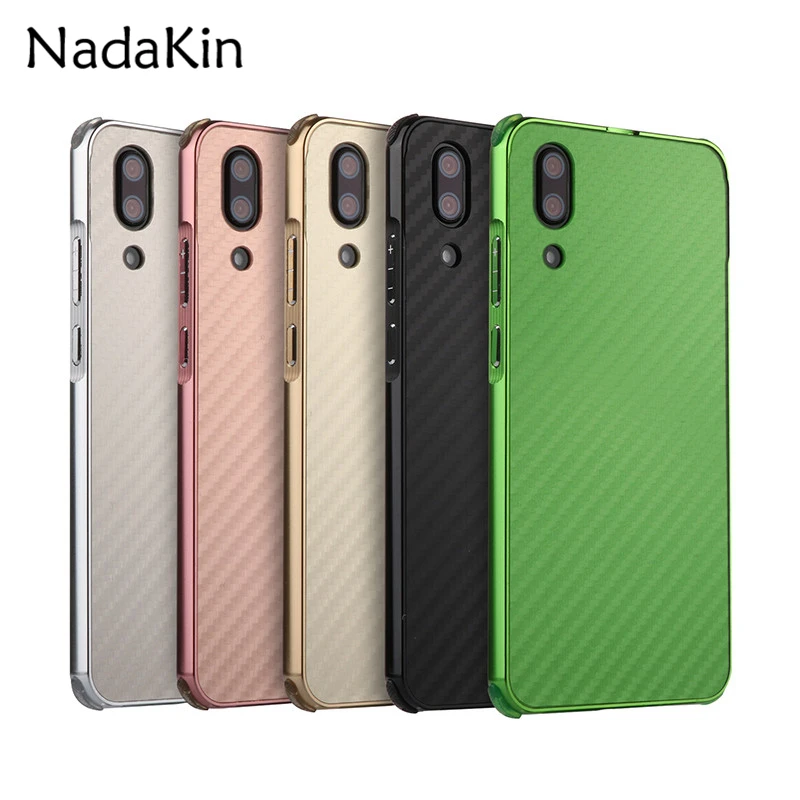 

Metal Shockproof Case for Huawei Honor 9 P10 P20 Mate 10 Lite Plus Pro Nova 2S Enjoy 7S P Smart Carbon Fiber Back Cover