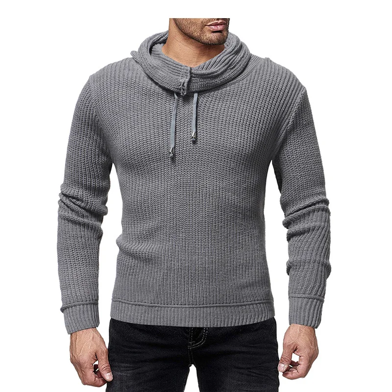 

2019 Mens Zip Wool Sweater Pullover Long Sleeve Half-Zipper Sweater Jumper Knitwear Winter Cashmere Outerwears For Men XXL