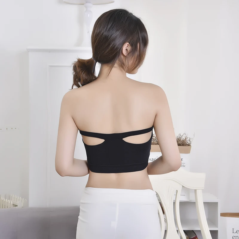 Sexy Women Bra 6 Color Bralette Push uP Bras For Women Tops Bralet Lingerie Lady Strapless Underwear Cross Seamless B0119