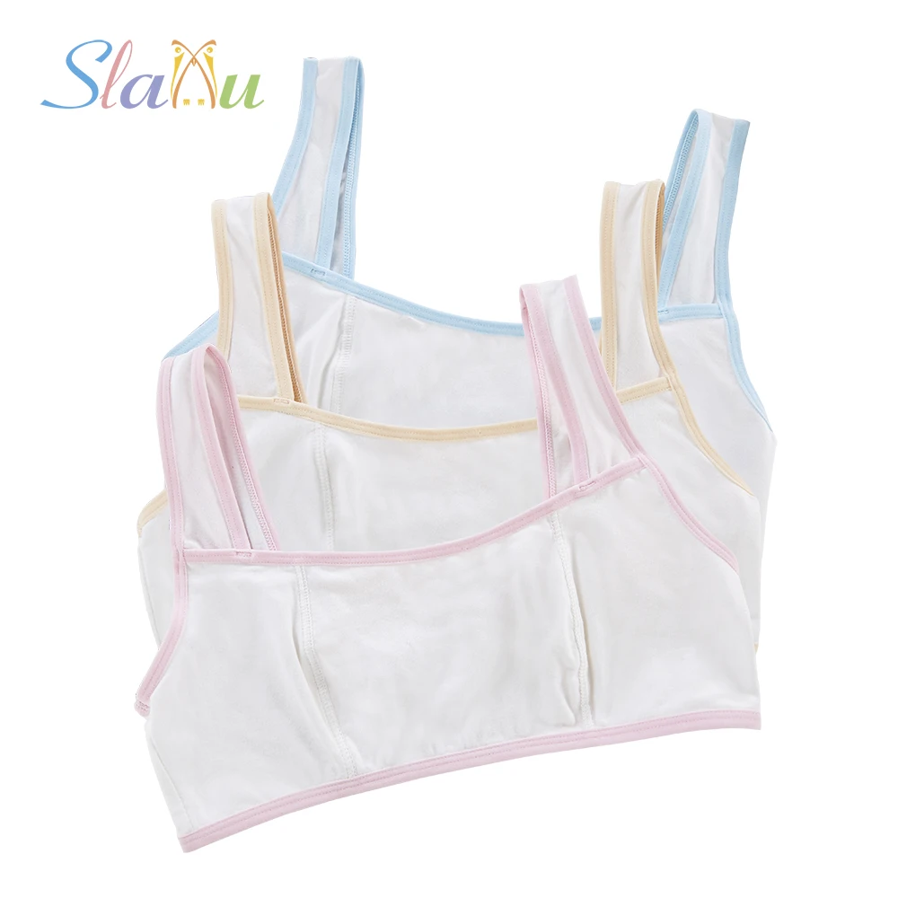 Cotton Baby Girls Bra For Kids Solid Color Undergarment Clothes Girls