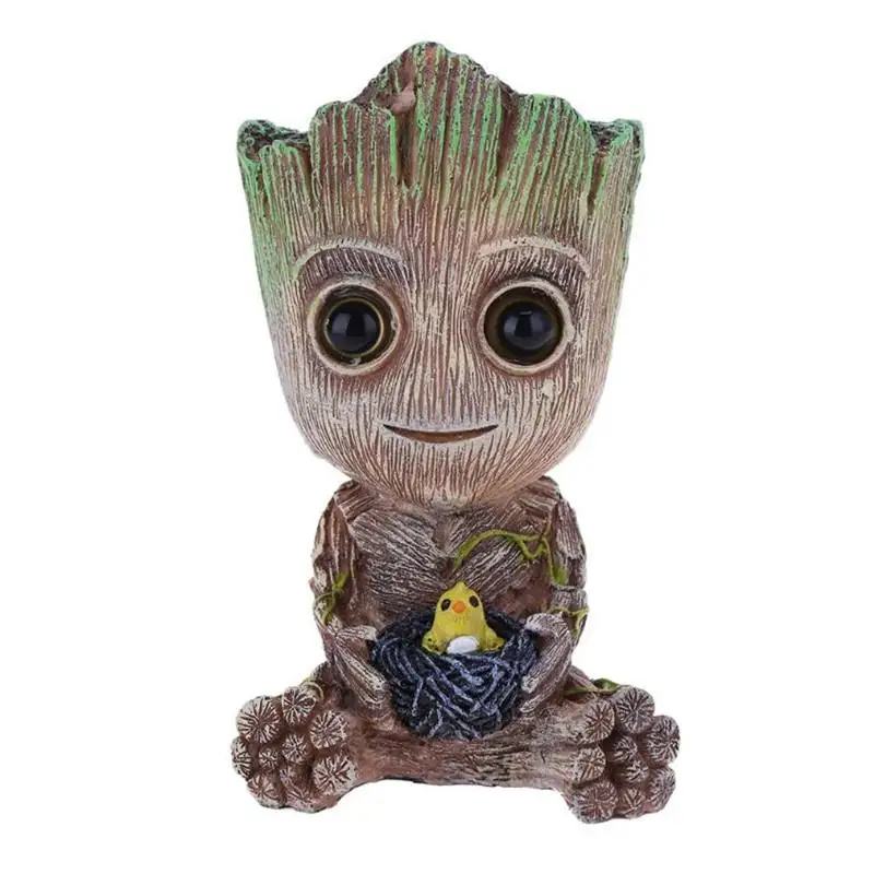 Aritificial Groot Tree, украшение для детского аквариума, милое дерево, растение, фигурка, пузырь, украшение для аквариума, декор для аквариума - Цвет: Model-B