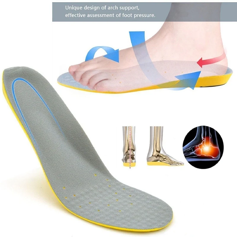 Спортивные для мужчин ортопедические стельки 3D Flatfoot плоскостопие S ортопедическая стелька-ступинатор Высокая АРКА спортивной обуви Pad