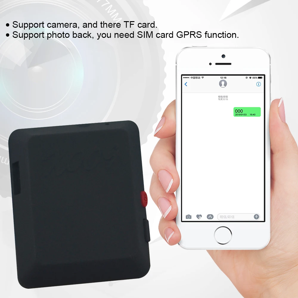 

High Quality GSM Tracker long standby time Easy operation simple to use Mini X009 Compact design stable performance practical