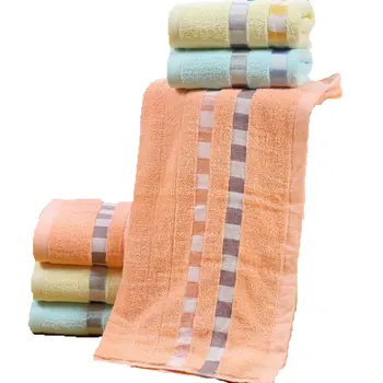 

100% Cotton Soft Bath Towel Embroidery Basic Towel Square Beach Towel for Adults Absorbent Luxury Towel Bathroom Shower Towel