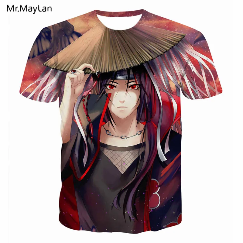 

Japan Anime Naruto Uchiha Itachi Print 3D T Shirt Men/Women Hipster Streetwear T-Shirt Tee Tshirt Summer Boy Tops 5XL harajuku