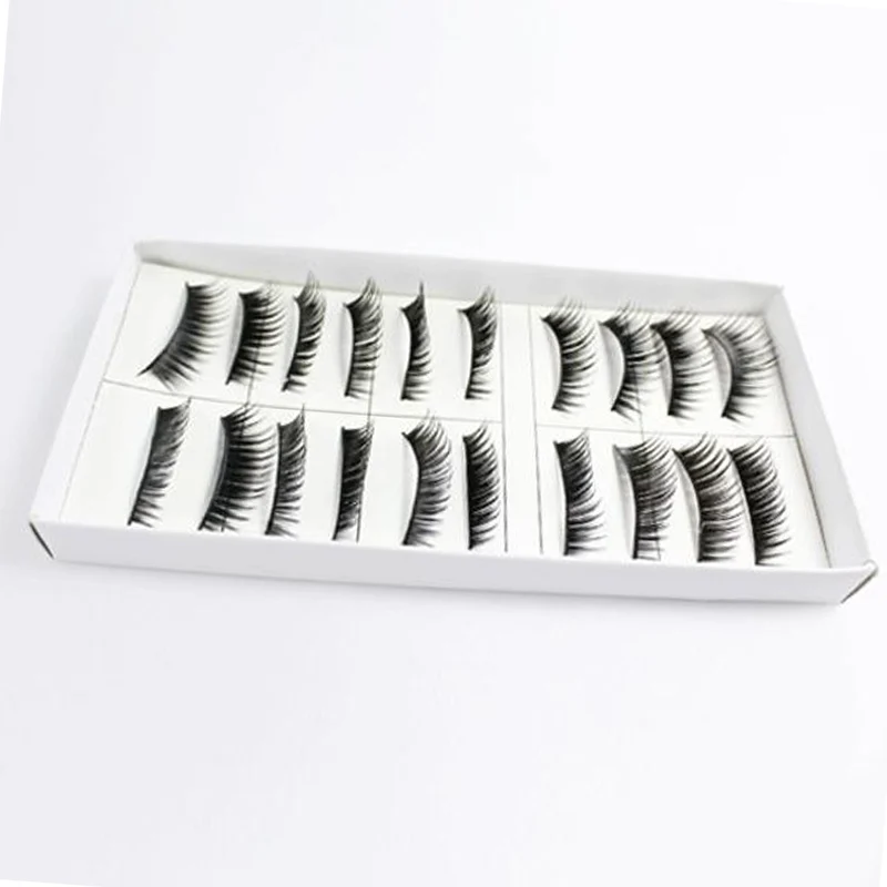 

10 Pair Thick Long False Eyelashes Eye Lashes Makeup Beauty Tools JIU55