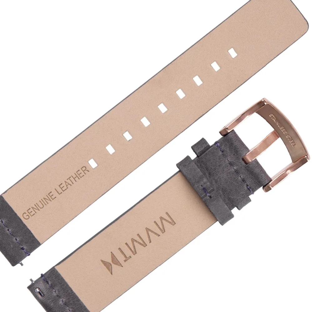 MVMT fashion men's watch belt Italian calf leather genuine leather strap trend Korean version 40mmdw universal strap