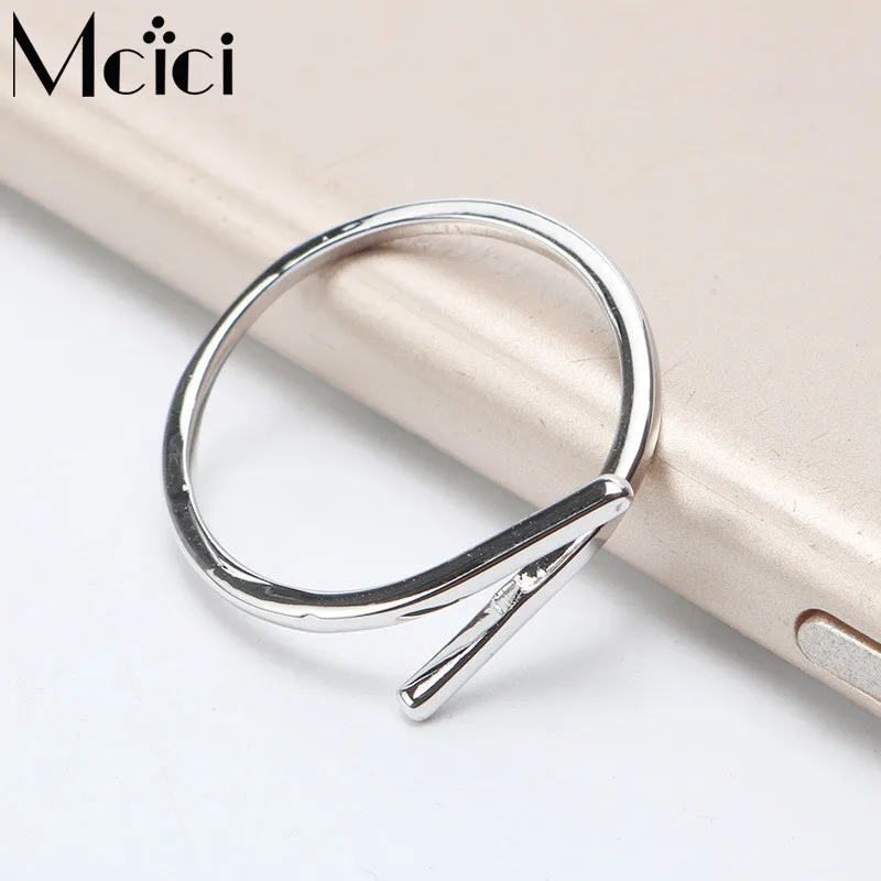 

Fashion Simple Double Layers Opening Rings for Women Girls Double Row Curved Rings Jewelry for Women Birthday Gift Bague Femme