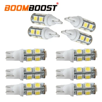 

best selling 10Pcs car width lamp T10 9SMD 5050 car license plate light 194 168 192 W5W Wedge Lamp White