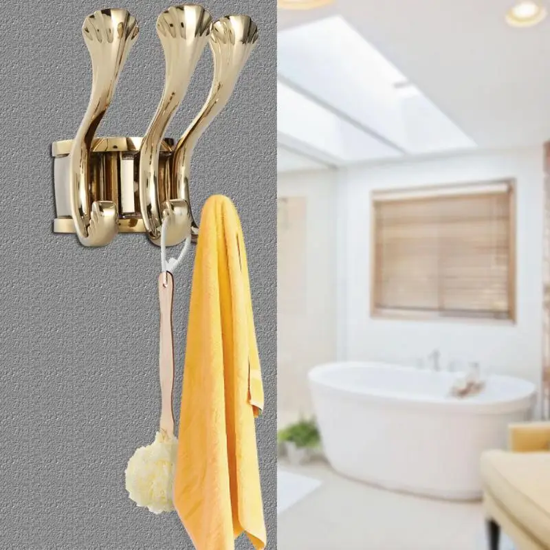 Zinc Alloy Wall Hooks Bathroom Door Towel Hanger Holder Clothes Coat