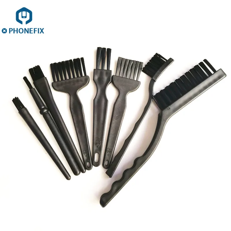 

PHONEFIX 8pcs/lot Anti-static Brush ESD Safe Brush Phone Motherboard Cleaning for Mobile Phone Tablet Laptop PCB BGA Repair Tool