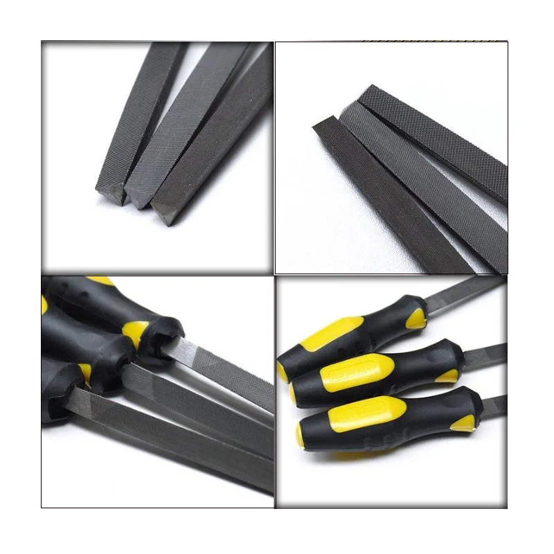 Flat,Metal,8 inches,10 inches,12 inches 3 Piece Carbon-Steel File Set