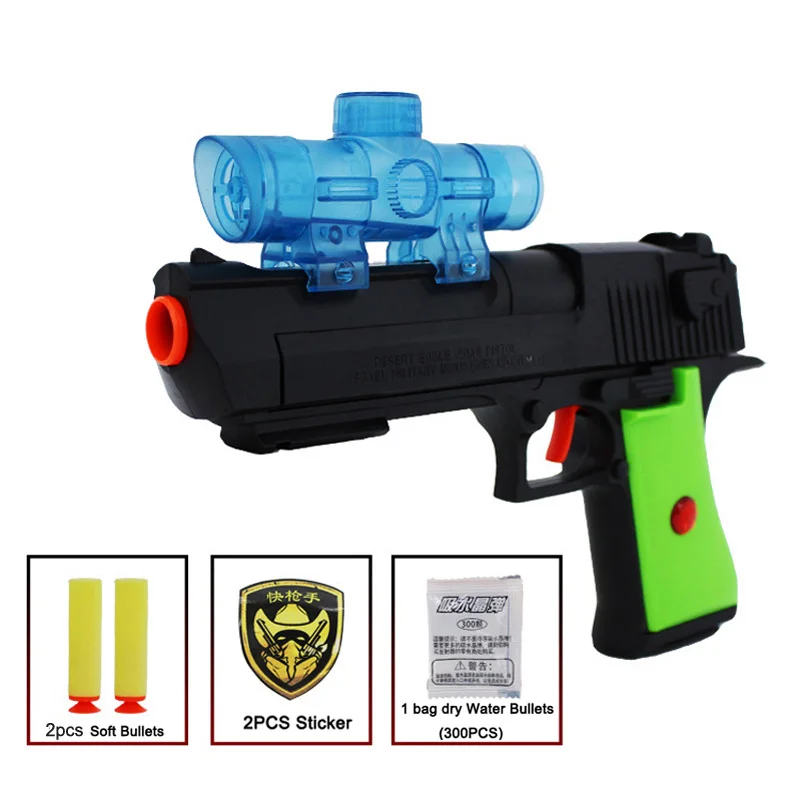 Plastic Toy Gun Paintball Bullet Water Gun Air Soft Pistol Soft Water Bullets Arme Arma Orbeez