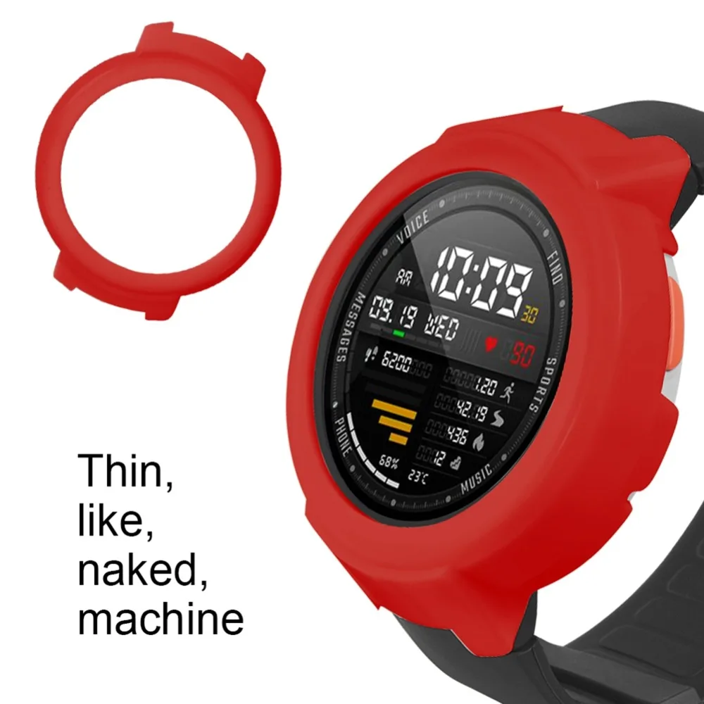  3in1 for Huami Amazfit Verge strap silicone Smart Watch band +verge Frame Cases Cover shell+amazfit - 33013735369
