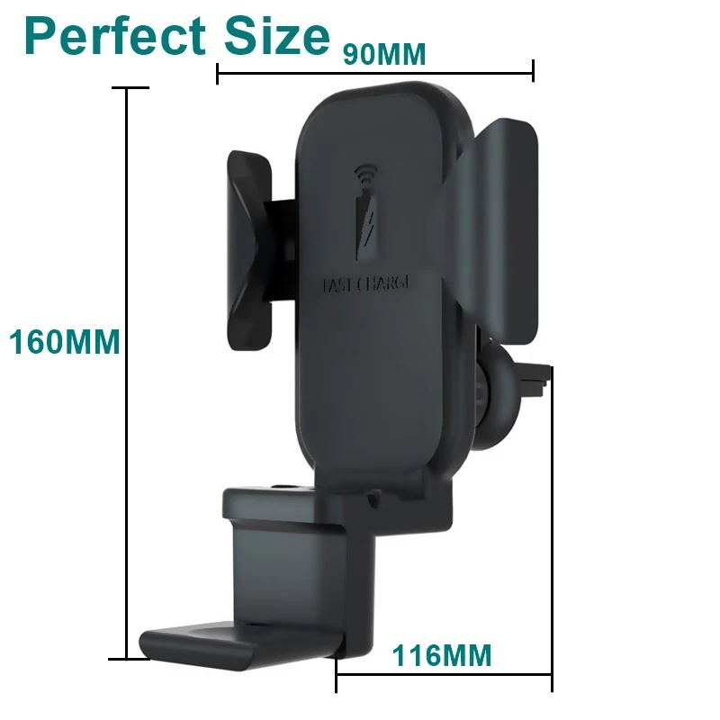 3 в 1 Автомобильный держатель Qi Беспроводное зарядное устройство для Iphone 8 X XS MAX Быстрое беспроводное зарядное устройство для Apple Watch samsung Air Xiaomi Pods