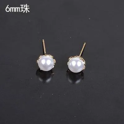 Новые модные серьги с искусственным жемчугом 6 мм 8 для женщин высококачественные